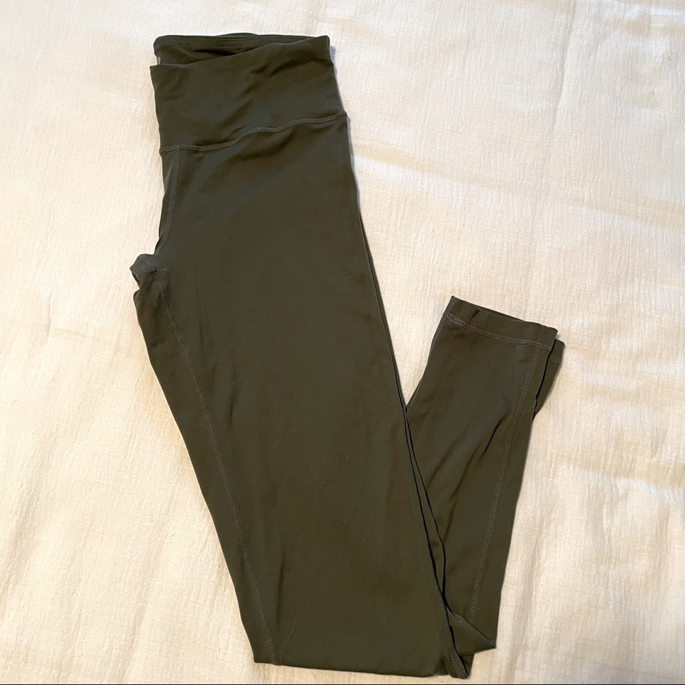 Olive green Womens workout leggings